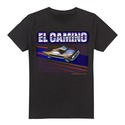 Black - Front - Chevrolet Unisex Adult El Camino 85 T-Shirt