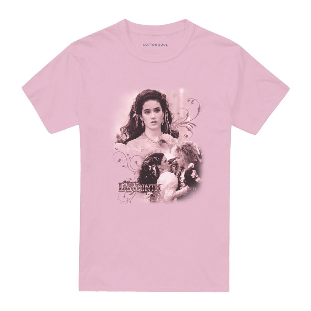 Pink - Front - Labyrinth Unisex Adult Sarah T-Shirt