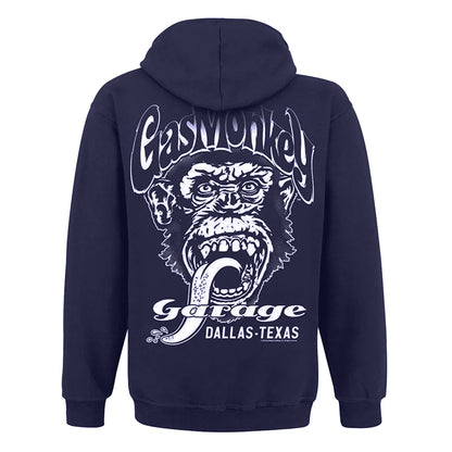 True Indigo - Back - Gas Monkey Garage Mens Logo Hoodie
