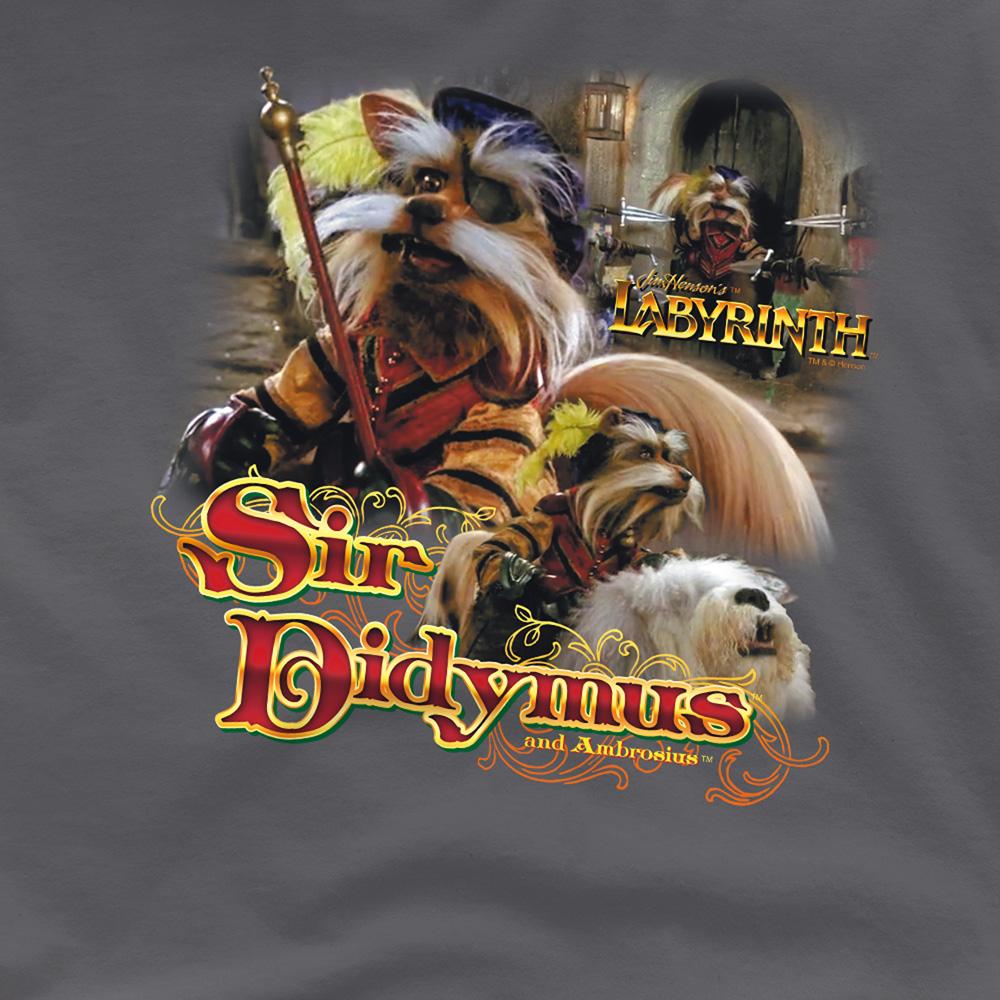 Charcoal - Side - Labyrinth Unisex Adult Sir Didymus T-Shirt