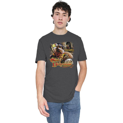 Charcoal - Back - Labyrinth Unisex Adult Sir Didymus Heather T-Shirt