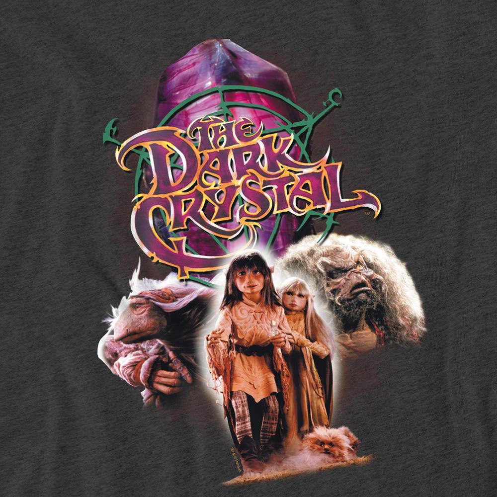 Charcoal - Side - Dark Crystal Unisex Adult The Good Guys Heather T-Shirt