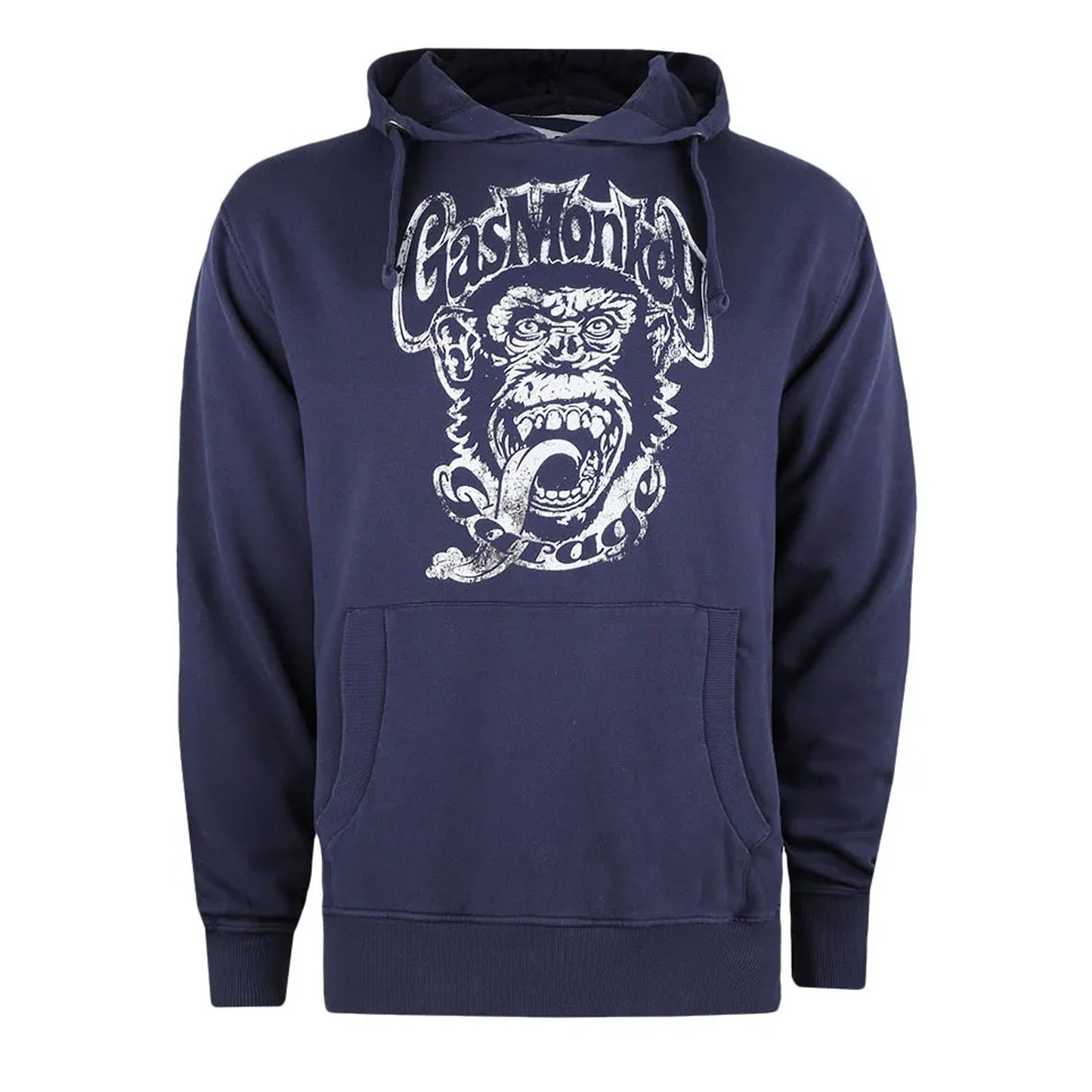 True Indigo - Front - Gas Monkey Garage Mens Logo Hoodie