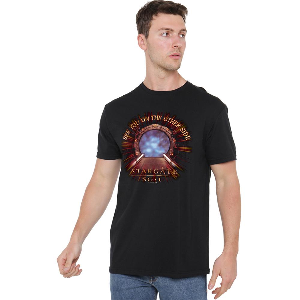 Black - Lifestyle - Stargate SG-1 Unisex Adult Other Side T-Shirt