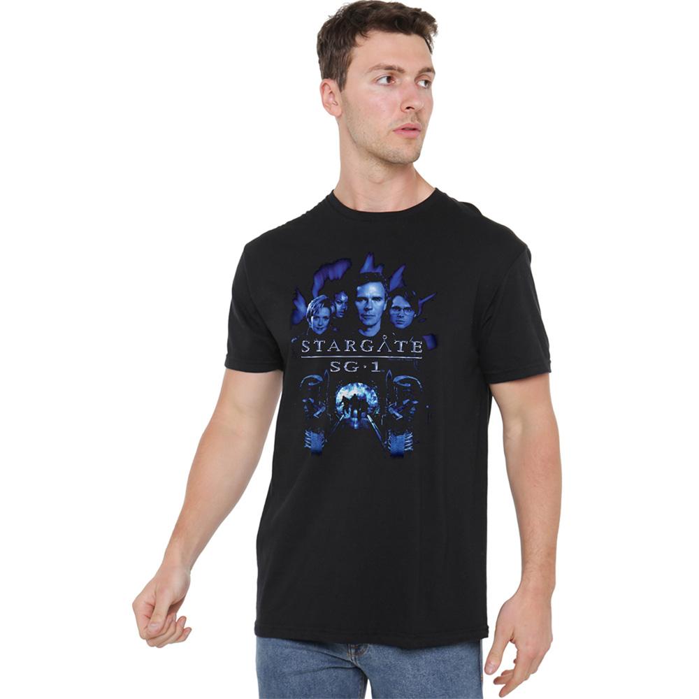 Black-Black - Lifestyle - Stargate SG-1 Unisex Adult Command T-Shirt