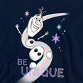 Navy - Back - Frozen Childrens-Kids Be Unique Olaf Rainbow Pullover Hoodie