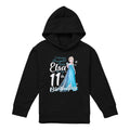 Athletic Heather - Front - Frozen Childrens-Kids Bright Like Elsa Heather 11th Birthday Pullover Hoodie