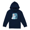 Navy - Front - Frozen Childrens-Kids Own Your Destiny Elsa Hoodie