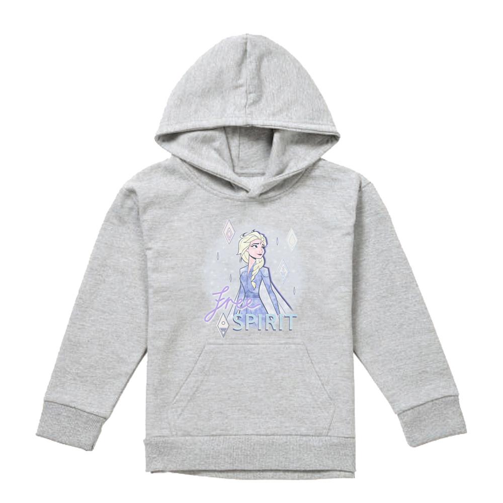 Athletic Heather - Front - Frozen Childrens-Kids Believe In Yourself Elsa Hoodie