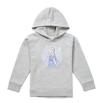 Athletic Heather - Front - Frozen Childrens-Kids Believe In Yourself Elsa Hoodie