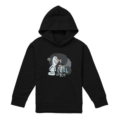 Black - Front - Frozen Childrens-Kids The Fire Spirit Are Cool As Ice Olaf & Bruni Hoodie