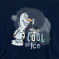 Navy - Back - Frozen Childrens-Kids The Fire Spirit Are Cool As Ice Olaf & Bruni Hoodie