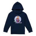 Navy - Front - Frozen Childrens-Kids Stay Curious Anna Pullover Hoodie