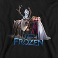 Black - Back - Frozen Childrens-Kids Group Photo Pullover Hoodie