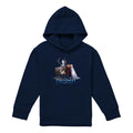 Navy - Front - Frozen Childrens-Kids Group Photo Pullover Hoodie