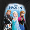 Black - Back - Frozen Childrens-Kids Poster Pullover Hoodie