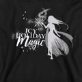 Athletic Heather - Back - Frozen Childrens-Kids Icy Holiday Magic Elsa Heather Christmas Pullover Hoodie