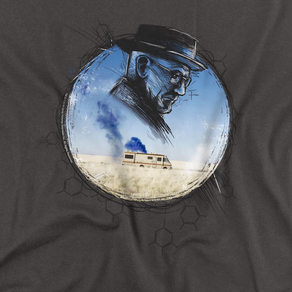 Charcoal - Side - Breaking Bad Unisex Adult Crystal Long-Sleeved T-Shirt