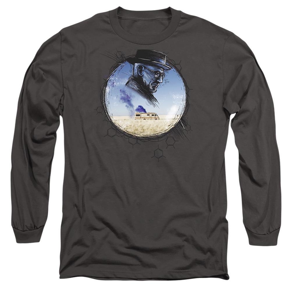 Charcoal - Front - Breaking Bad Unisex Adult Crystal Long-Sleeved T-Shirt
