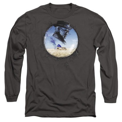 Charcoal - Front - Breaking Bad Unisex Adult Crystal Long-Sleeved T-Shirt