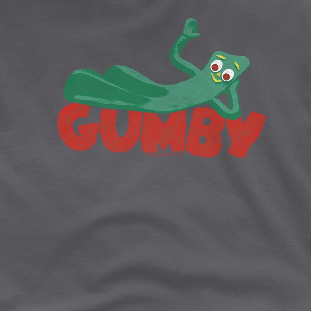 Charcoal - Side - Gumby Unisex Adult On Logo T-Shirt