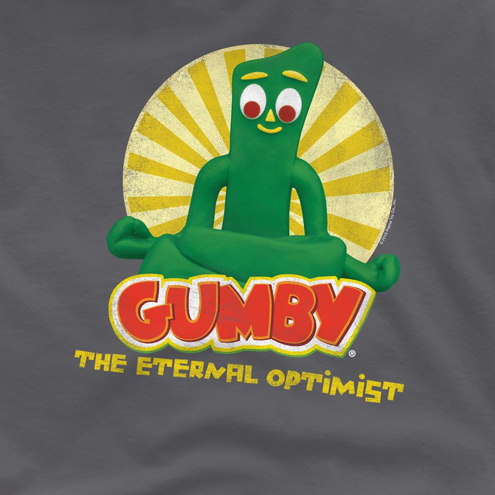 Charcoal - Side - Gumby Unisex Adult The Eternal Optimist T-Shirt