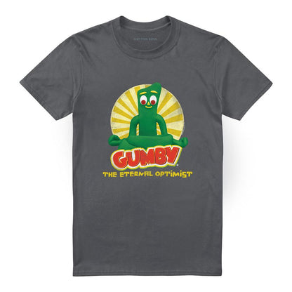 Charcoal - Front - Gumby Unisex Adult The Eternal Optimist T-Shirt