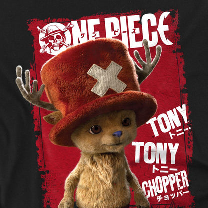 Black - Back - One Piece Live Action Unisex Adult Tony Tony Chopper Long-Sleeved T-Shirt