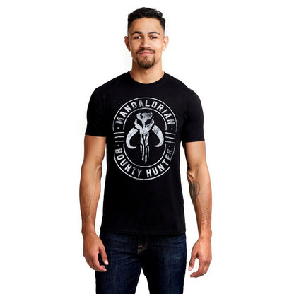 Black - Lifestyle - Star Wars: The Mandalorian Mens Emblem T-Shirt