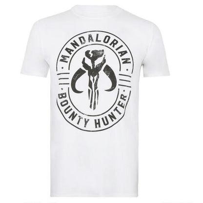 White - Front - Star Wars: The Mandalorian Mens Emblem T-Shirt