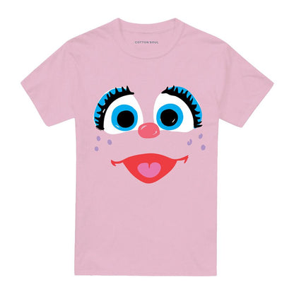 Pink - Front - Sesame Street Unisex Adult Abby Cadabby Sketch T-Shirt