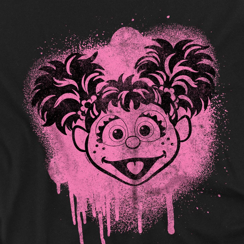 Black - Side - Sesame Street Unisex Adult Abby Cadabby Graffiti T-Shirt