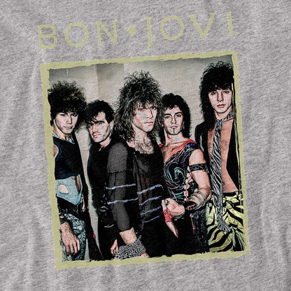Athletic Heather - Back - Bon Jovi Unisex Adult Framed T-Shirt