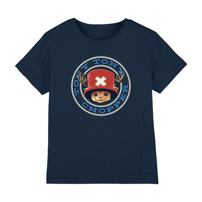Navy - Lifestyle - One Piece Childrens-Kids Tony Tony Chopper Face T-Shirt