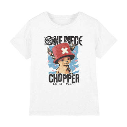 White - Lifestyle - One Piece Boys Tony Tony Chopper Portrait T-Shirt