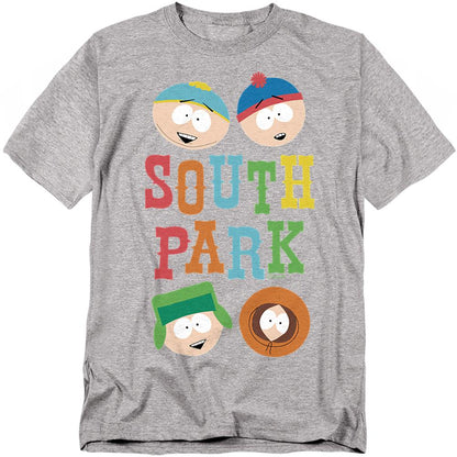 Athletic Heather - Front - South Park Unisex Adult Best Buds T-Shirt