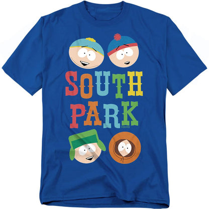 Royal Blue - Front - South Park Unisex Adult Best Buds T-Shirt