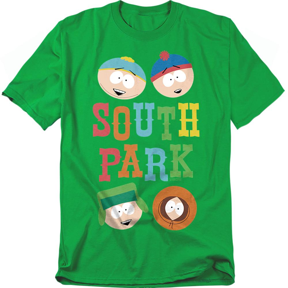 Kelly Green - Front - South Park Unisex Adult Best Buds T-Shirt