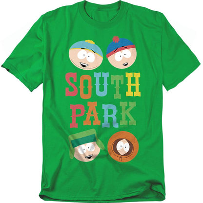 Kelly Green - Front - South Park Unisex Adult Best Buds T-Shirt