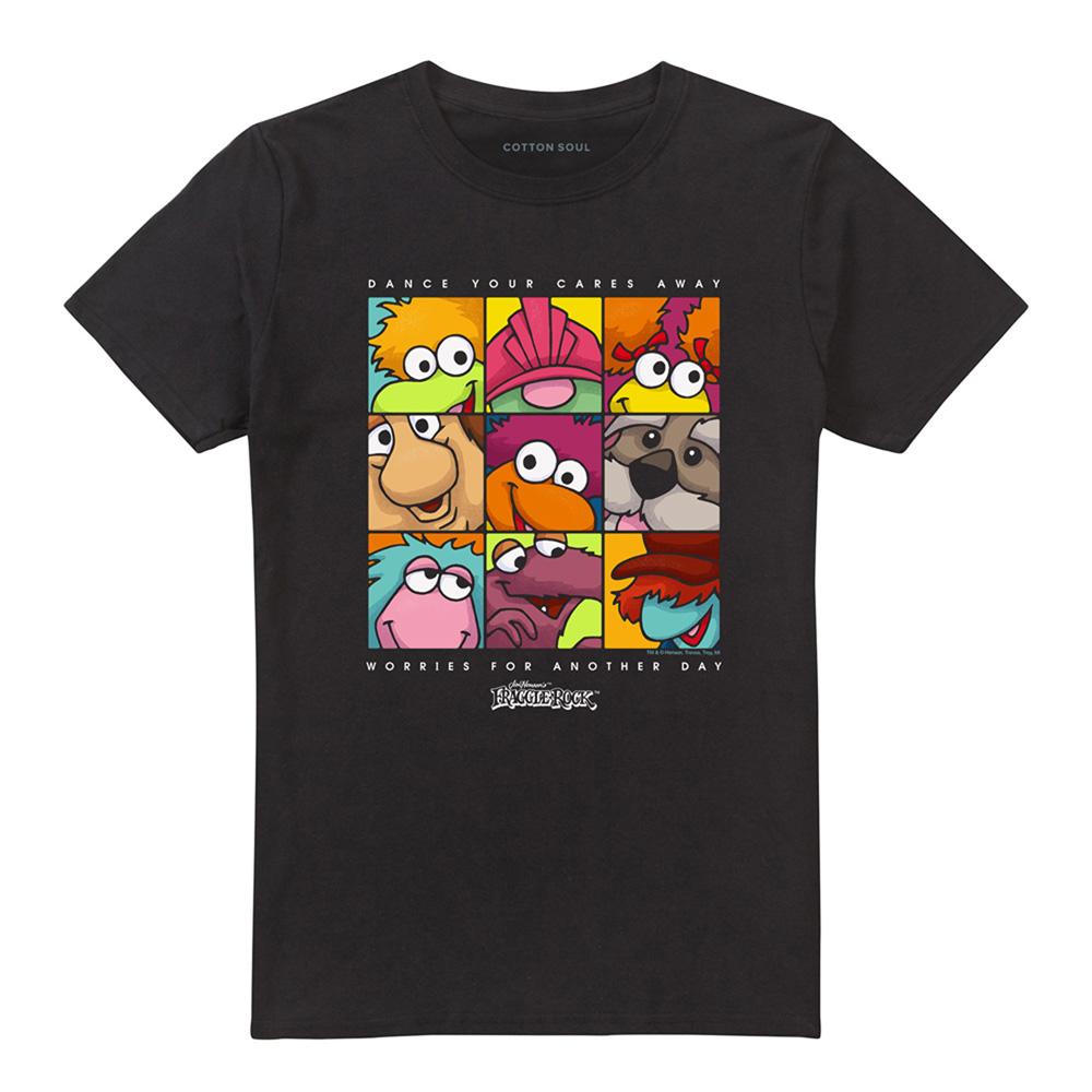Black - Front - Fraggle Rock Unisex Adult Square T-Shirt