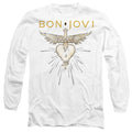 White - Side - Bon Jovi Unisex Adult Greatest Hits Long-Sleeved T-Shirt