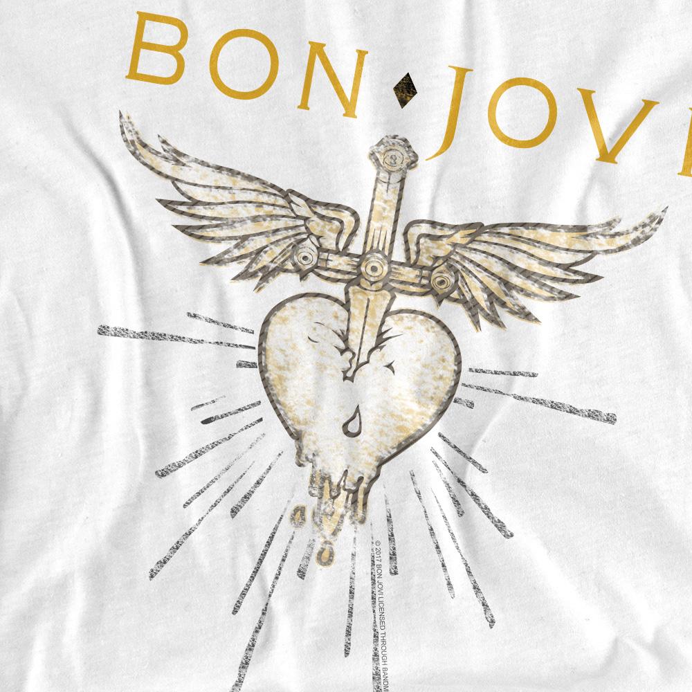 White - Lifestyle - Bon Jovi Unisex Adult Greatest Hits Long-Sleeved T-Shirt