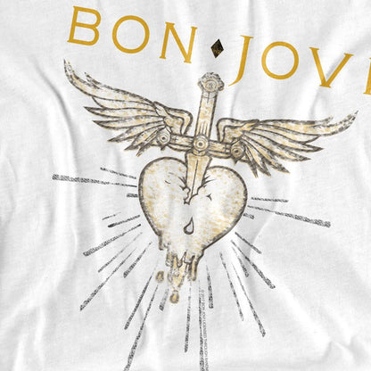 White - Lifestyle - Bon Jovi Unisex Adult Greatest Hits Long-Sleeved T-Shirt