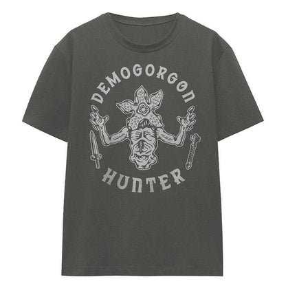 Charcoal - Front - Stranger Things Womens-Ladies Demogorgon Hunter T-Shirt