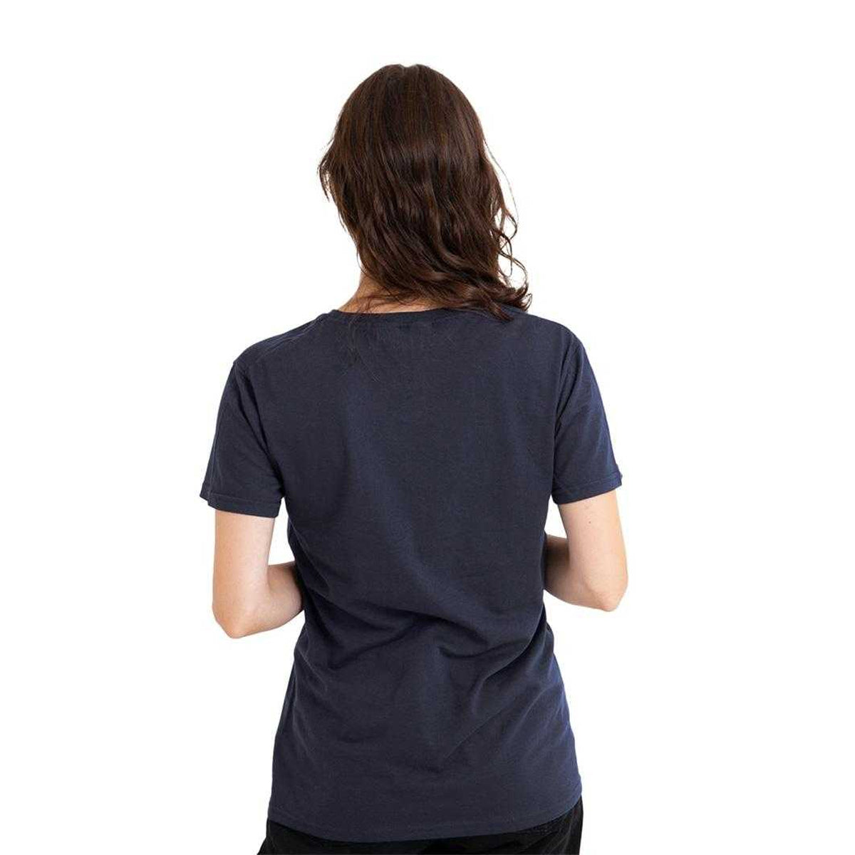 Deep Navy - Pack Shot - Stranger Things Womens-Ladies Vintage Poster T-Shirt