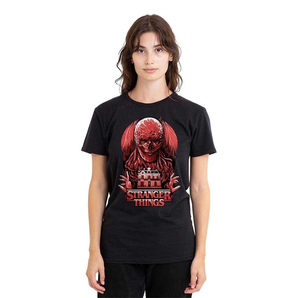 Black - Lifestyle - Stranger Things Womens-Ladies Vecna Horror T-Shirt