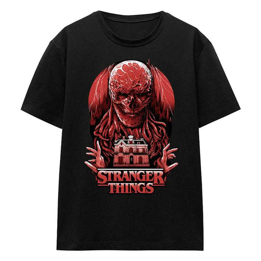 Black - Front - Stranger Things Womens-Ladies Vecna Horror T-Shirt