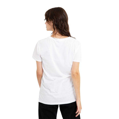 White - Pack Shot - Stranger Things Womens-Ladies Surfer Boy Pizza T-Shirt