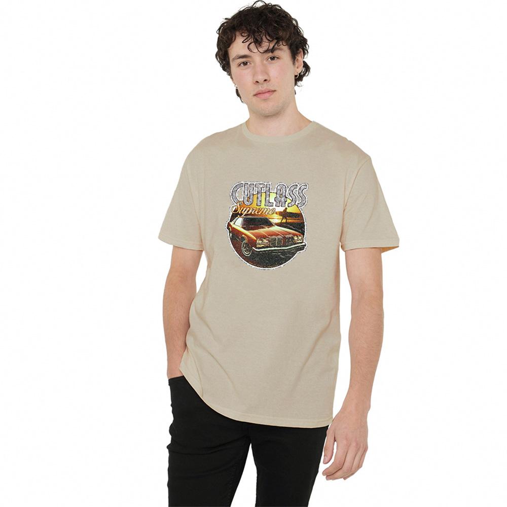 Sand - Back - Oldsmobile Unisex Adult Supreme Iron On T-Shirt
