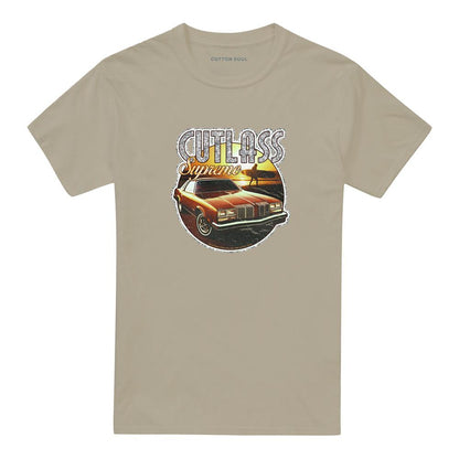 Sand - Front - Oldsmobile Unisex Adult Supreme Iron On T-Shirt